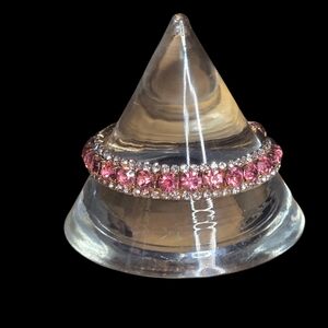 Vintage Pink Rhinestone Bracelet